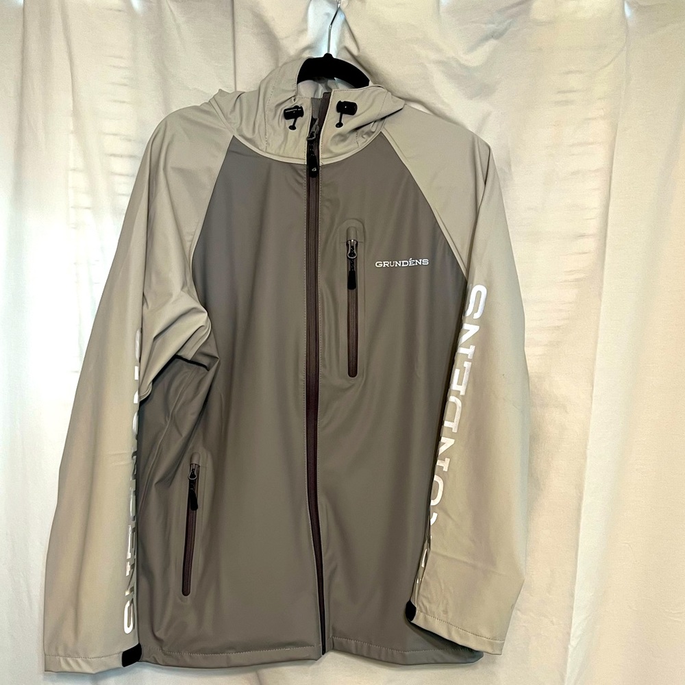 You can wear a Grunden rain jacket while fishing, boating, hiking, camping